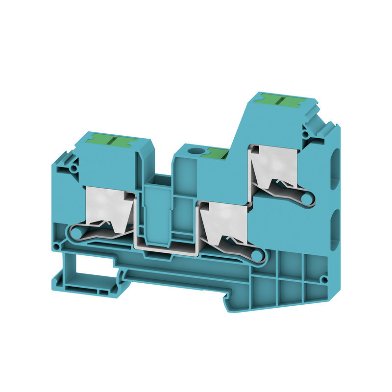 Weidmuller S-Series Feed-Through terminal block, snap in, blue, 10 MM², 57 A, 1000 V, numb