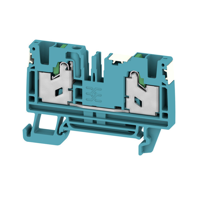 Weidmuller S-Series Feed-Through terminal block, snap in, blue, 4 MM², 32 A, 1000 V, numbe