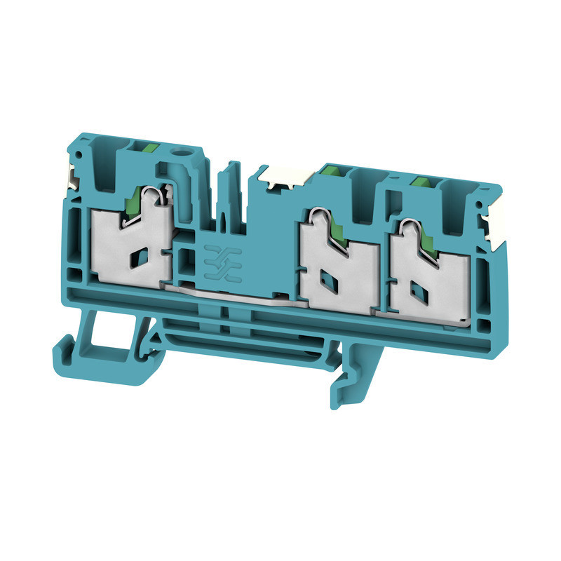 Weidmuller S-Series Feed-Through terminal block, snap in, blue, 4 MM², 32 A, 1000 V, numbe