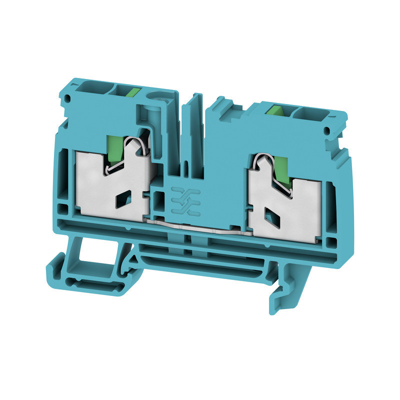 Weidmuller S-Series Feed-Through terminal block, snap in, blue, 6 MM², 41 A, 1000 V, numbe