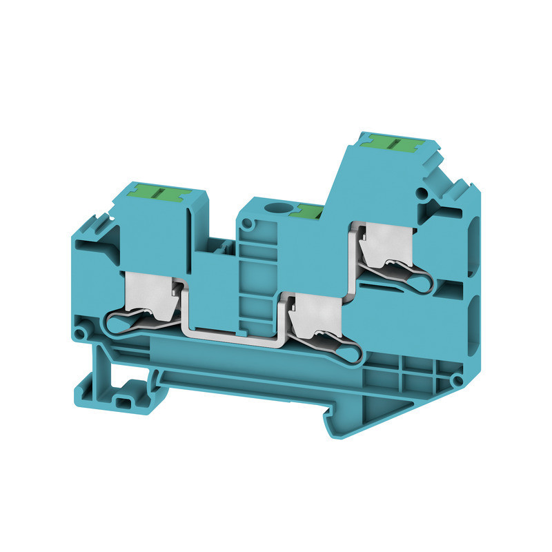 Weidmuller S-Series Feed-Through terminal block, snap in, blue, 6 MM², 41 A, 1000 V, numbe