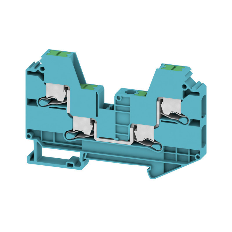 Weidmuller S-Series Feed-Through terminal block, snap in, blue, 6 MM², 41 A, 1000 V, numbe