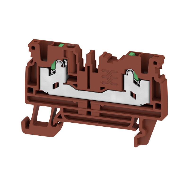Weidmuller S-Series Feed-Through terminal block, snap in, brown, 2.5 MM², 24 A, 800 V, num