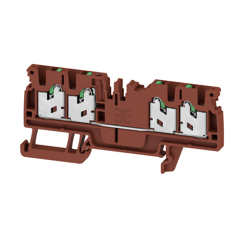 Weidmuller S-Series Feed-Through terminal block, snap in, brown, 2.5 MM², 24 A, 800 V, num