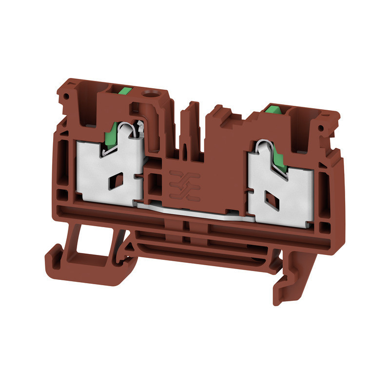Weidmuller S-Series Feed-Through terminal block, snap in, brown, 4 MM², 32 A, 1000 V, numb