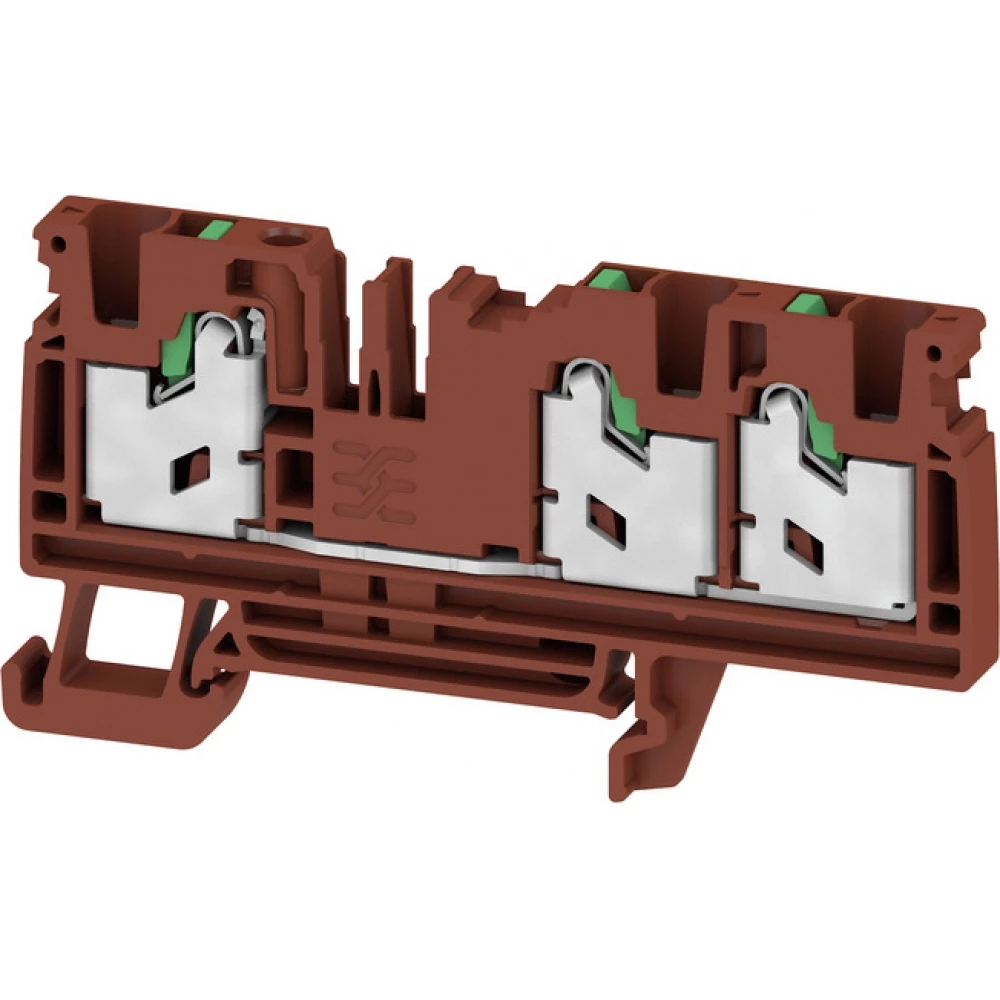 Weidmuller S-Series Feed-Through terminal block, snap in, brown, 4 MM², 32 A, 1000 V, numb