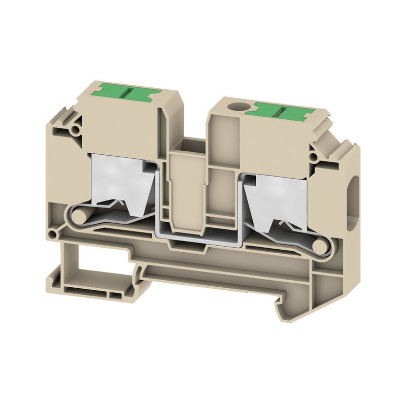 Weidmuller S-Series Feed-Through terminal block, snap in, dark beige, 10 MM², 57 A, 1000 V