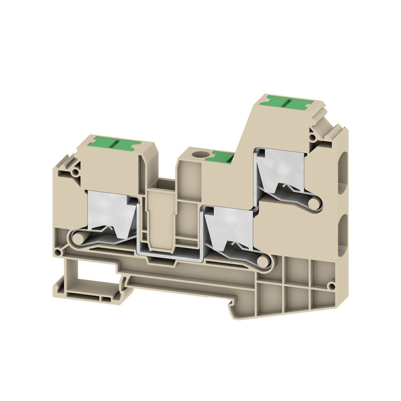 Weidmuller S-Series Feed-Through terminal block, snap in, dark beige, 10 MM², 57 A, 1000 V
