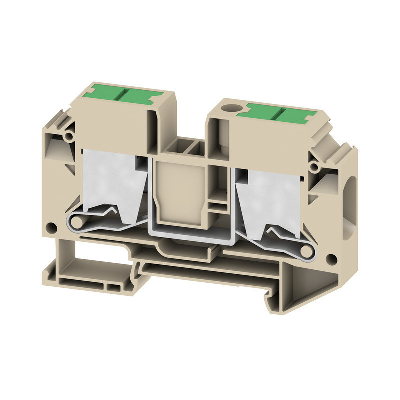 Weidmuller S-Series Feed-Through terminal block, snap in, dark beige, 16 MM², 76 A, 1000 V