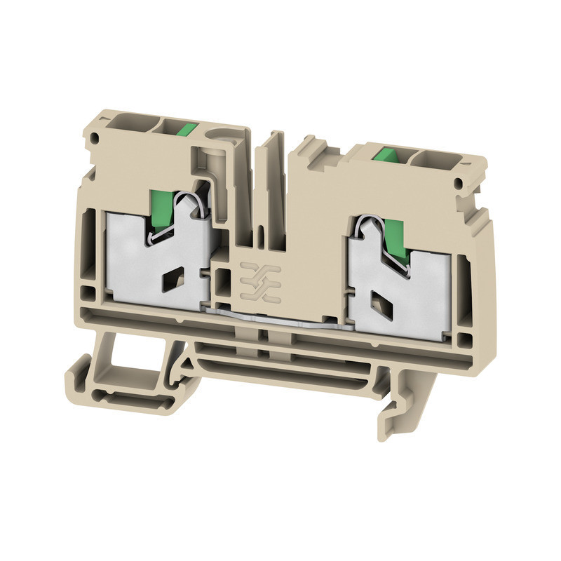 Weidmuller S-Series Feed-Through terminal block, snap in, dark beige, 6 MM², 41 A, 1000 V,
