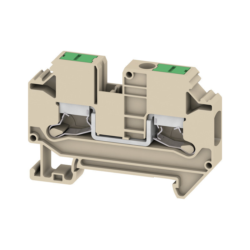 Weidmuller S-Series Feed-Through terminal block, snap in, dark beige, 6 MM², 41 A, 1000 V,