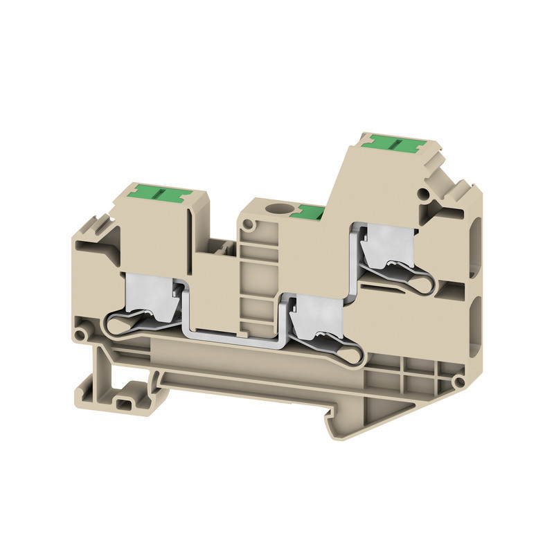 Weidmuller S-Series Feed-Through terminal block, snap in, dark beige, 6 MM², 41 A, 1000 V,