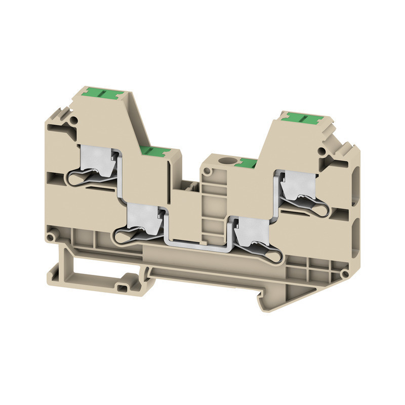 Weidmuller S-Series Feed-Through terminal block, snap in, dark beige, 6 MM², 41 A, 1000 V,