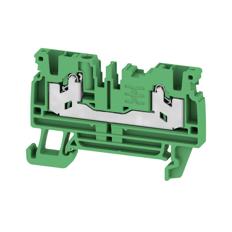 Weidmuller S-Series Feed-Through terminal block, snap in, green, 2.5 MM², 24 A, 800 V, num