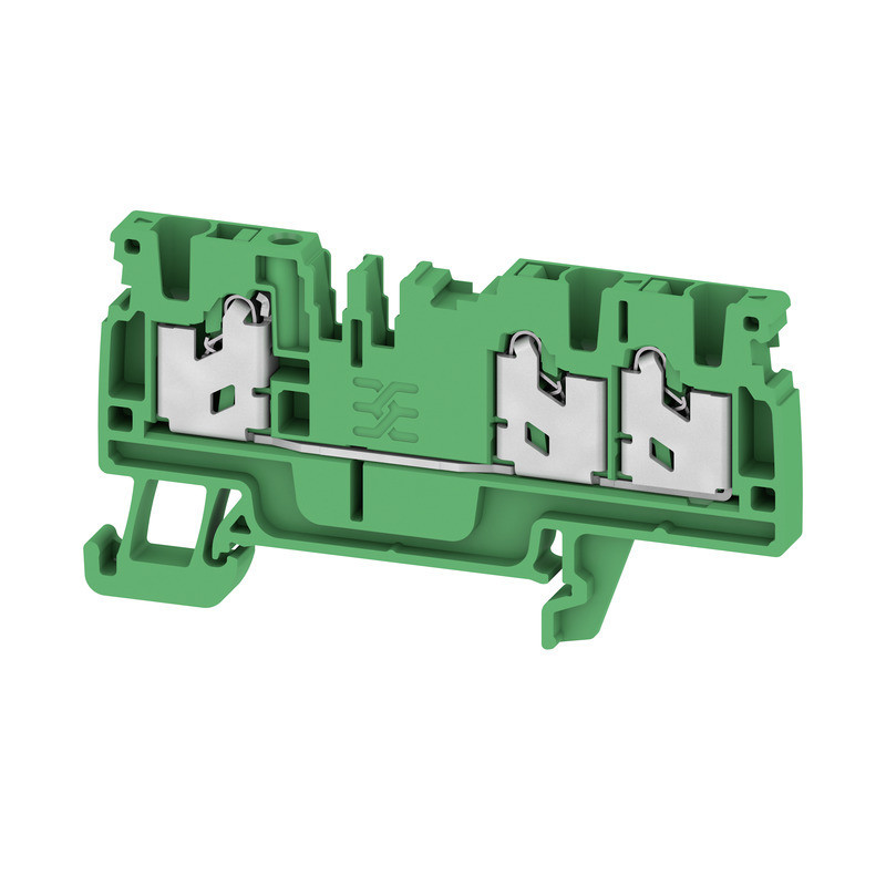 Weidmuller S-Series Feed-Through terminal block, snap in, green, 2.5 MM², 24 A, 800 V, num