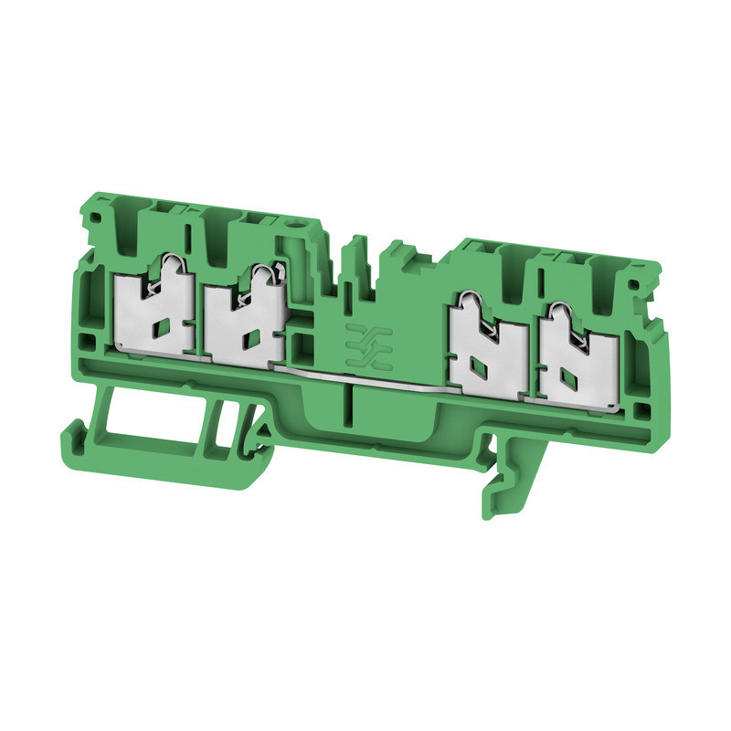 Weidmuller S-Series Feed-Through terminal block, snap in, green, 2.5 MM², 24 A, 800 V, num