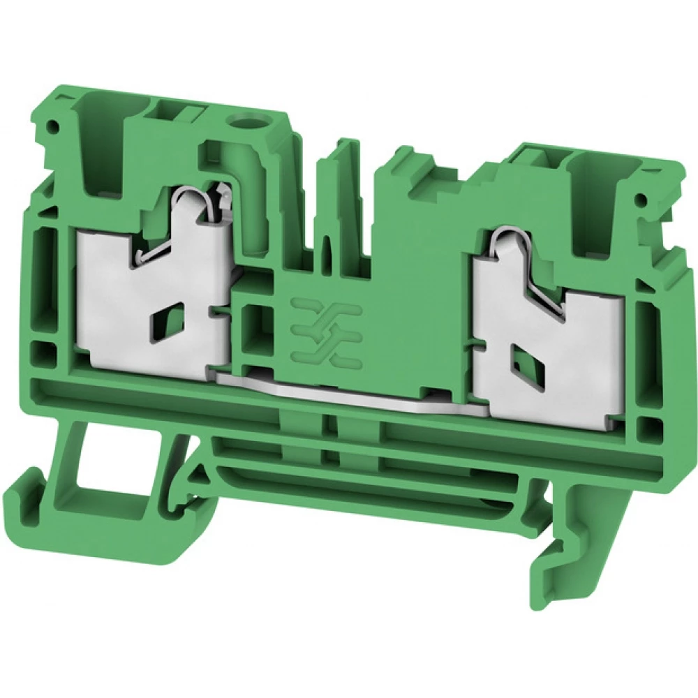 Weidmuller S-Series Feed-Through terminal block, snap in, green, 4 MM², 32 A, 1000 V, numb