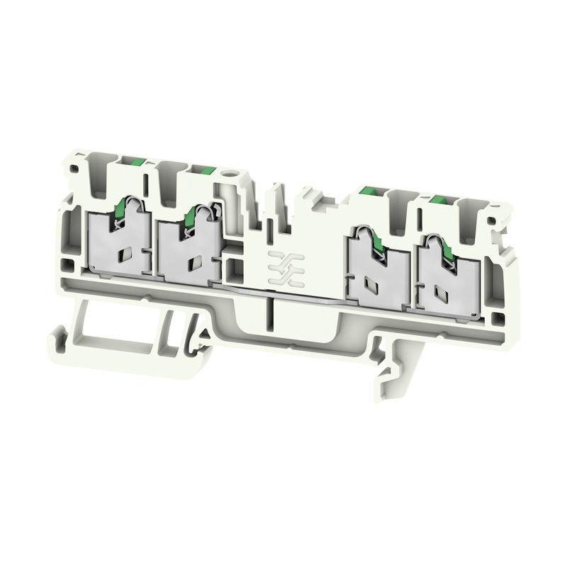 Weidmuller S-Series Feed-Through terminal block, snap in, grey, 2.5 MM², 24 A, 800 V, numb
