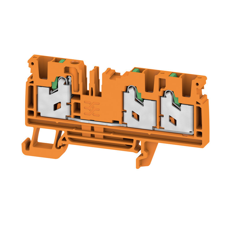 Weidmuller S-Series Feed-Through terminal block, snap in, orange, 4 MM², 32 A, 1000 V, num