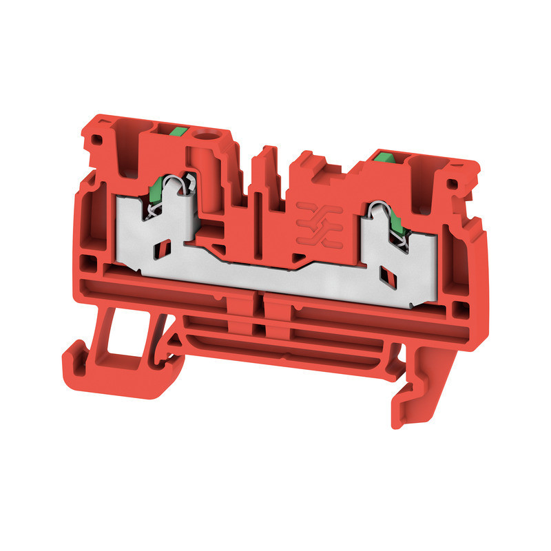 Weidmuller S-Series Feed-Through terminal block, snap in, red, 2.5 MM², 24 A, 800 V, numbe