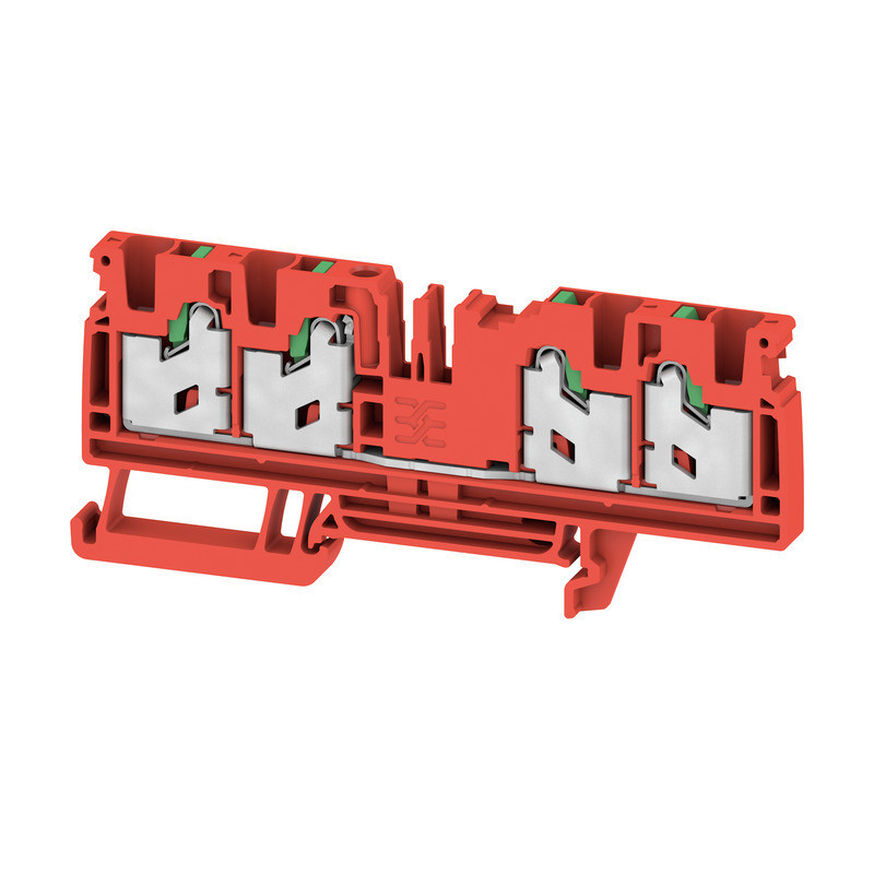 Weidmuller S-Series Feed-Through terminal block, snap in, red, 4 MM², 32 A, 1000 V, number