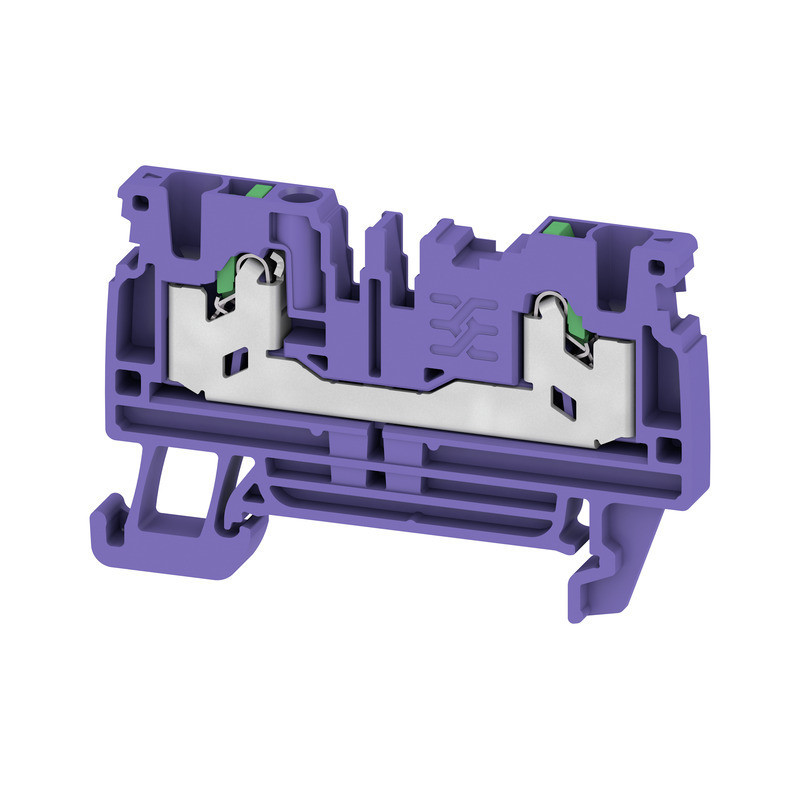 Weidmuller S-Series Feed-Through terminal block, snap in, violet, 2.5 MM², 24 A, 800 V, nu