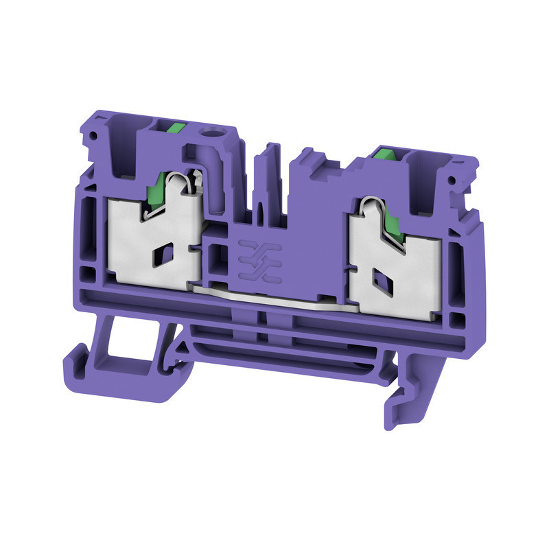 Weidmuller S-Series Feed-Through terminal block, snap in, violet, 4 MM², 32 A, 1000 V, num