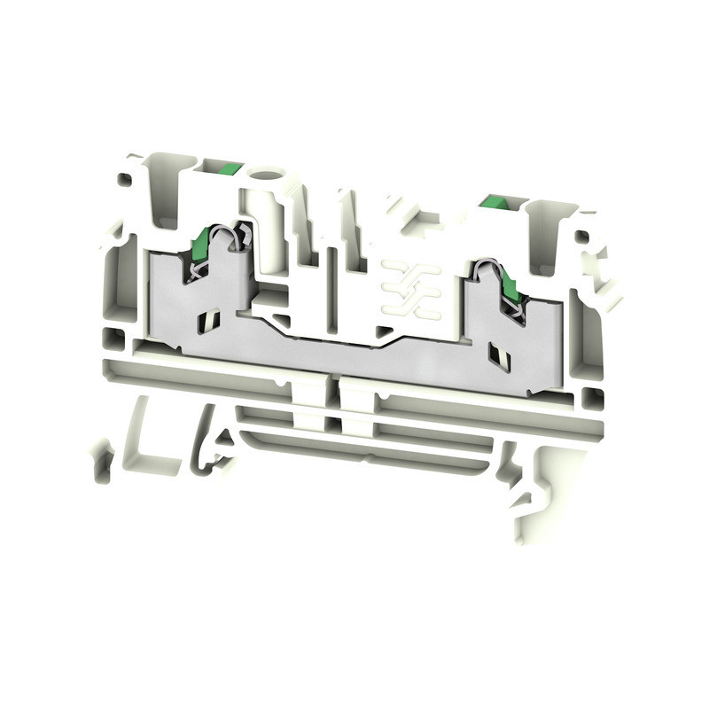Weidmuller S-Series Feed-Through terminal block, snap in, white, 2.5 MM², 24 A, 800 V, num