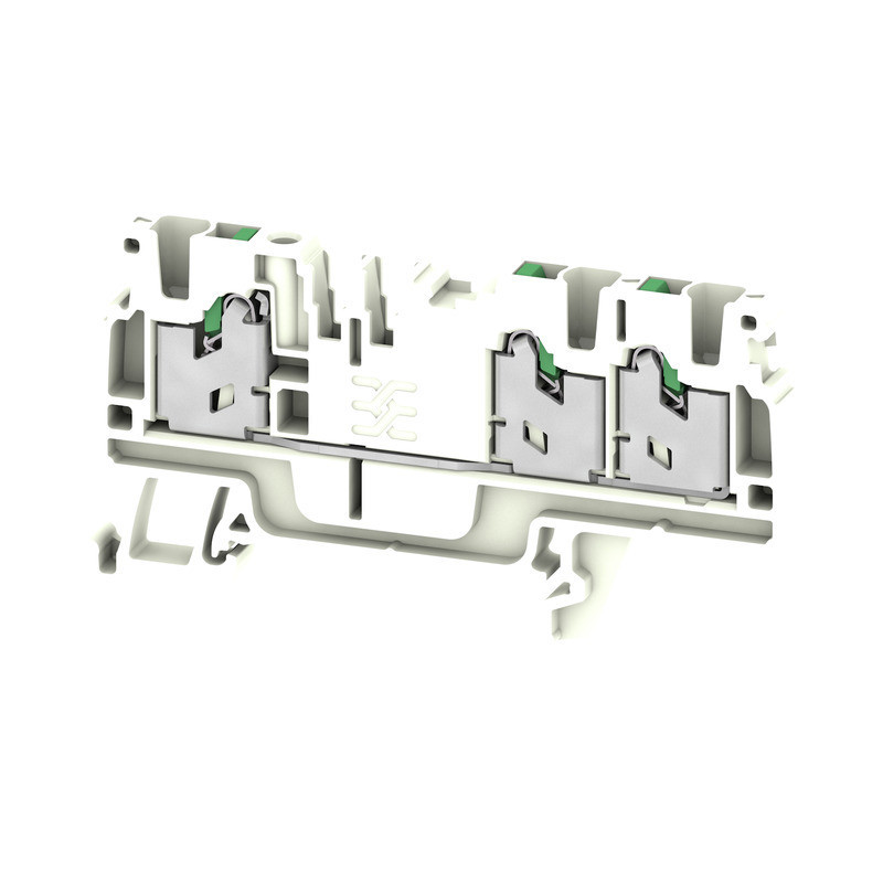Weidmuller S-Series Feed-Through terminal block, snap in, white, 2.5 MM², 24 A, 800 V, num