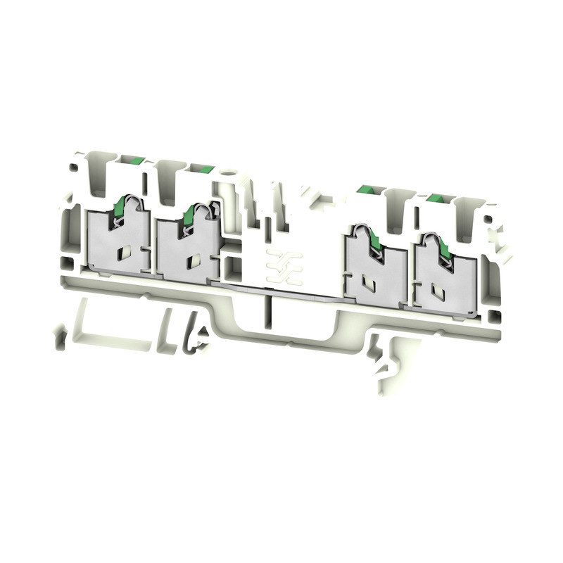 Weidmuller S-Series Feed-Through terminal block, snap in, white, 2.5 MM², 24 A, 800 V, num
