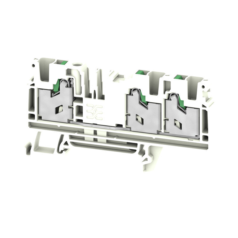 Weidmuller S-Series Feed-Through terminal block, snap in, white, 4 MM², 32 A, 1000 V, numb