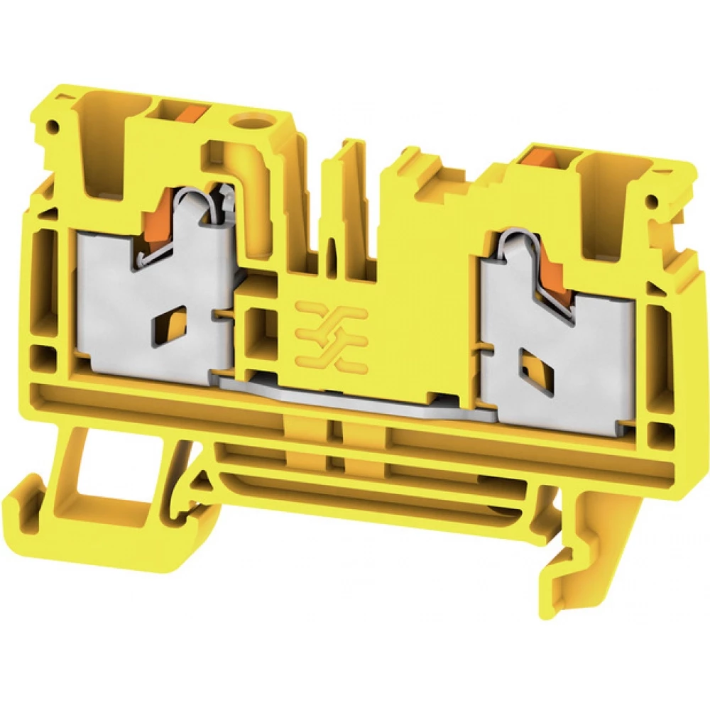 Weidmuller S-Series Feed-Through terminal block, snap in, yellow, 4 MM², 32 A, 1000 V, num