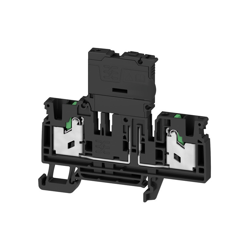 Weidmuller S-Series Fuse Terminal, snap in, black, 4 MM², 6.3 A, 250 V, number of connecti