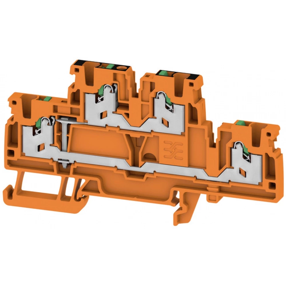 Weidmuller S-Series Multi-Tier modular terminal, snap in, orange, 2.5 MM², 800 V, number O