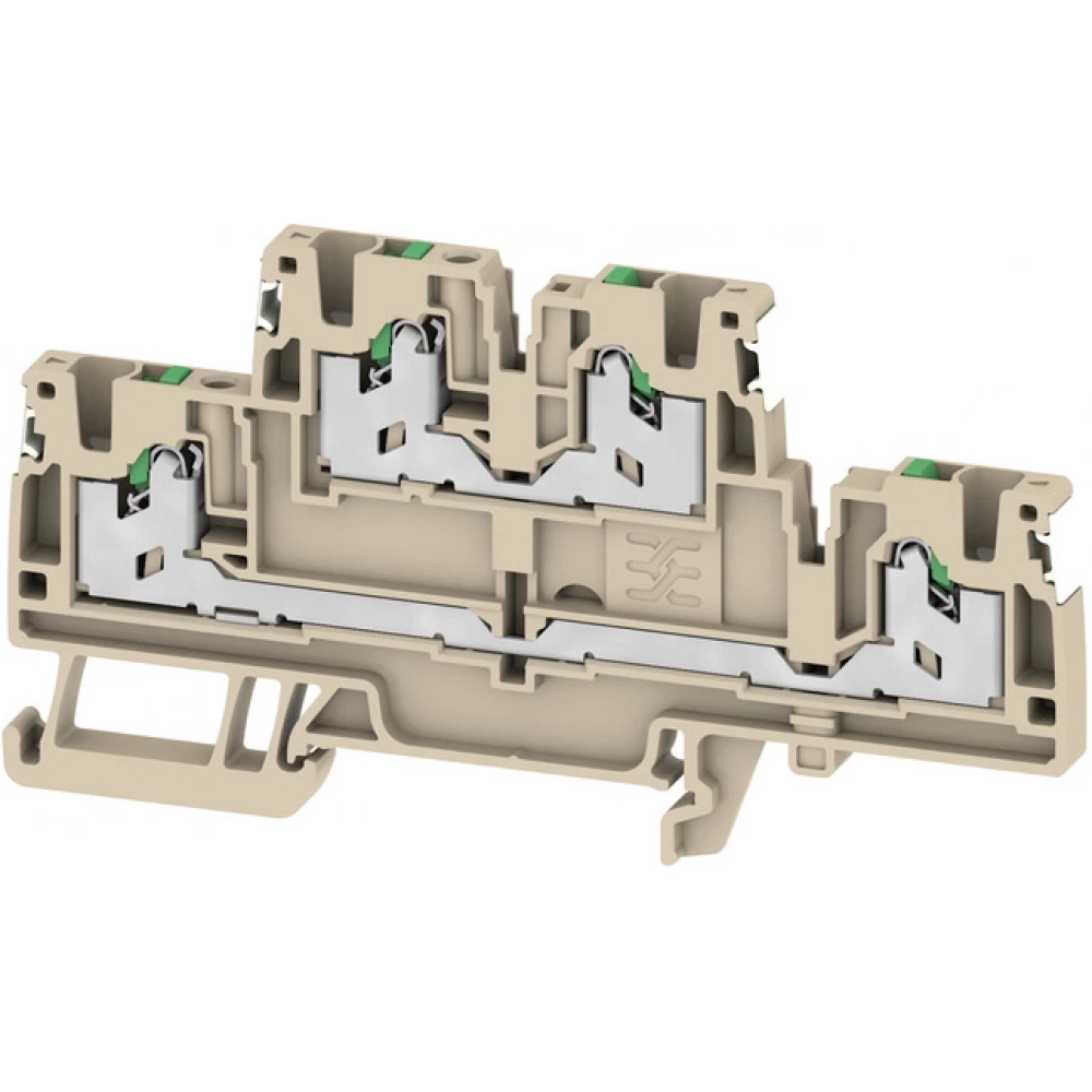 Weidmuller S-Series Multi-Tier modular terminal, snap in, dark beige, 2.5 MM², 800 V, numb