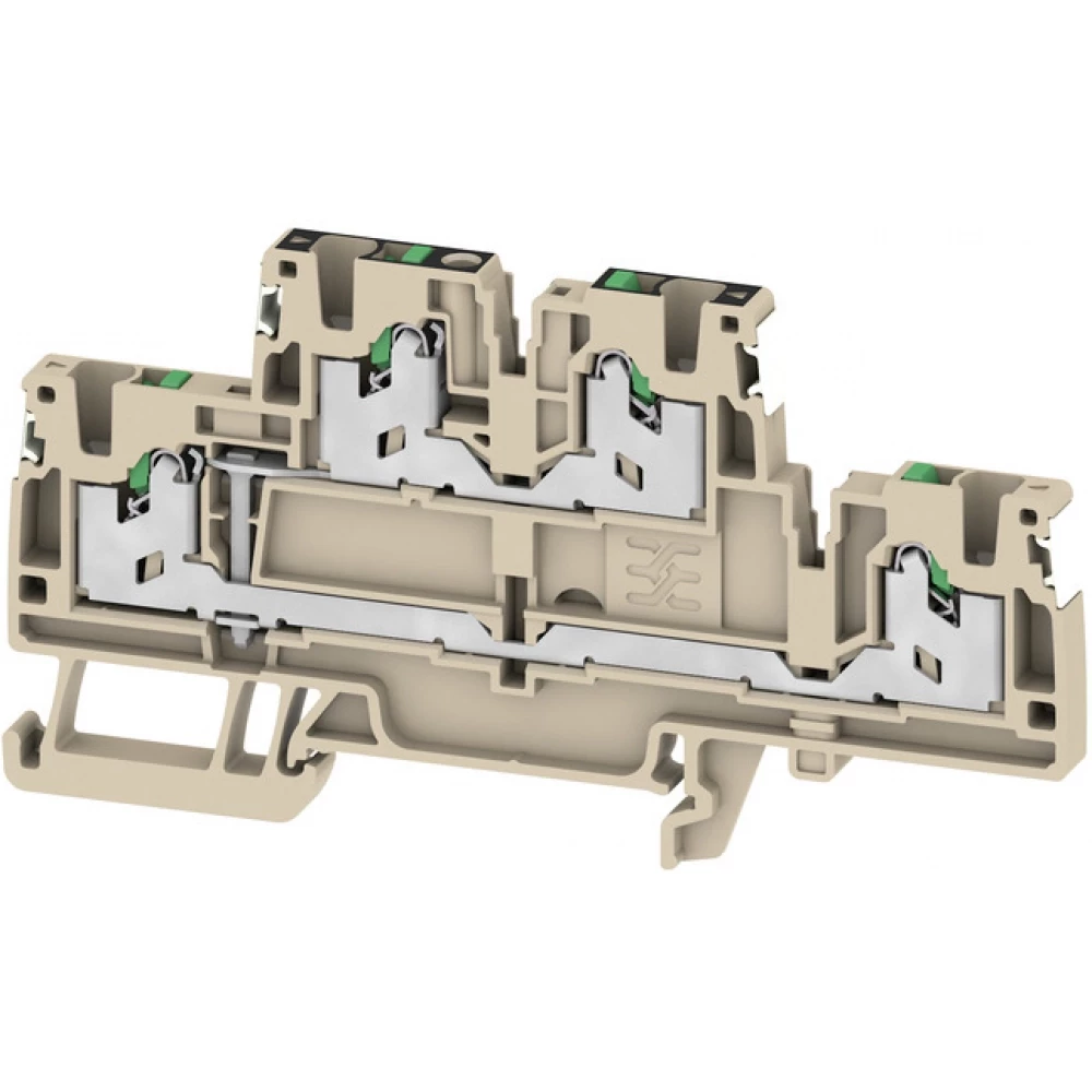 Weidmuller S-Series Multi-Tier modular terminal, snap in, dark beige, 2.5 MM², 800 V, numb