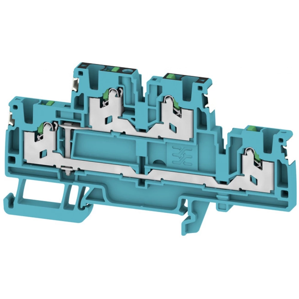 Weidmuller S-Series Multi-Tier modular terminal, snap in, blue, 2.5 MM², 800 V, number of