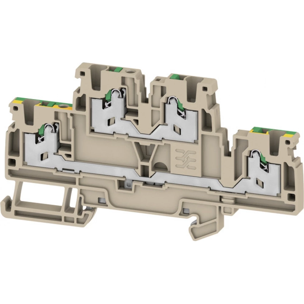 Weidmuller S-Series Multi-Tier modular terminal, snap in, dark beige, 2.5 MM², 800 V, numb