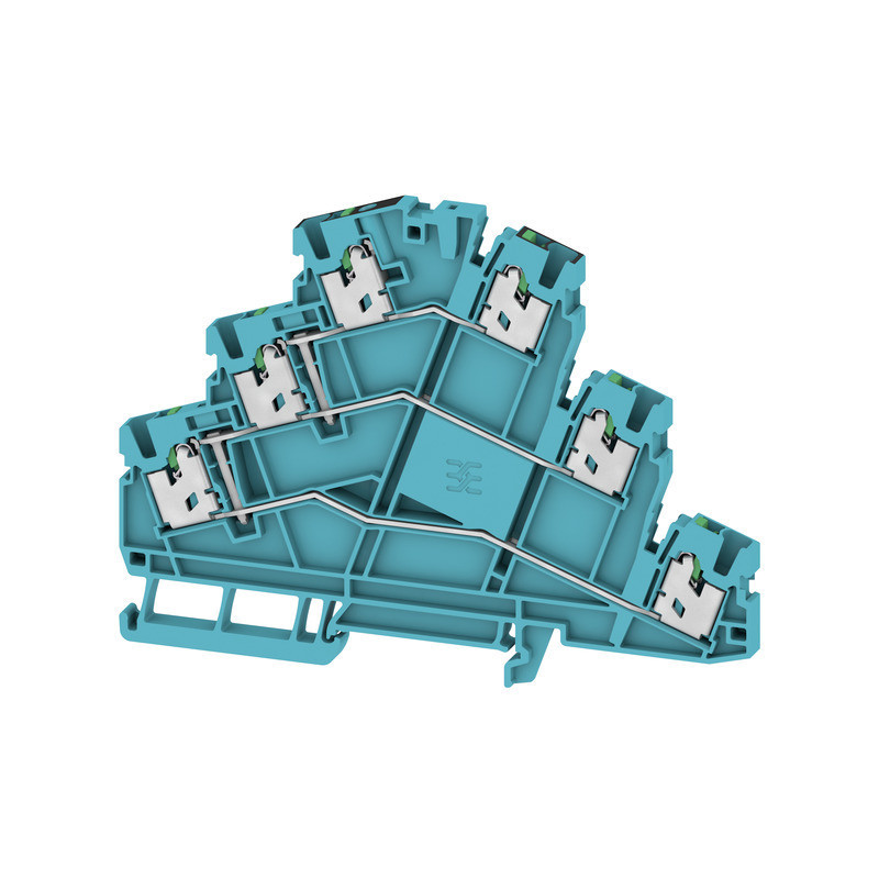 Weidmuller S-Series Multi-Tier modular terminal, snap in, blue, 2.5 MM², 800 V, number of
