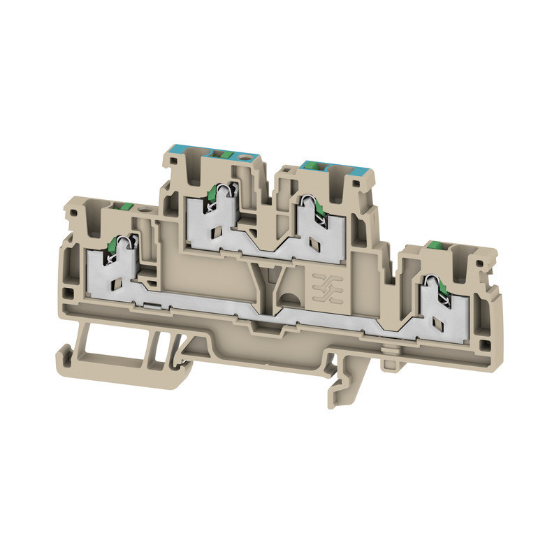 Weidmuller S-Series Multi-Tier modular terminal, snap in, dark beige, 2.5 MM², 800 V, numb