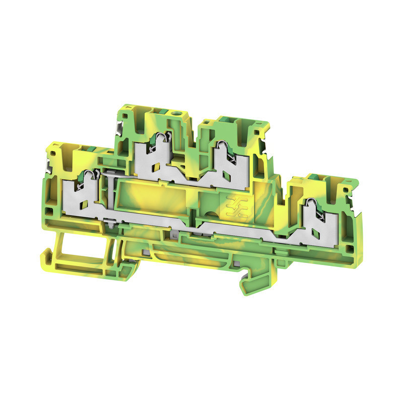 Weidmuller S-Series Multi-Tier pe terminal, snap in, green/yellow, 2.5 MM², 800 V, number