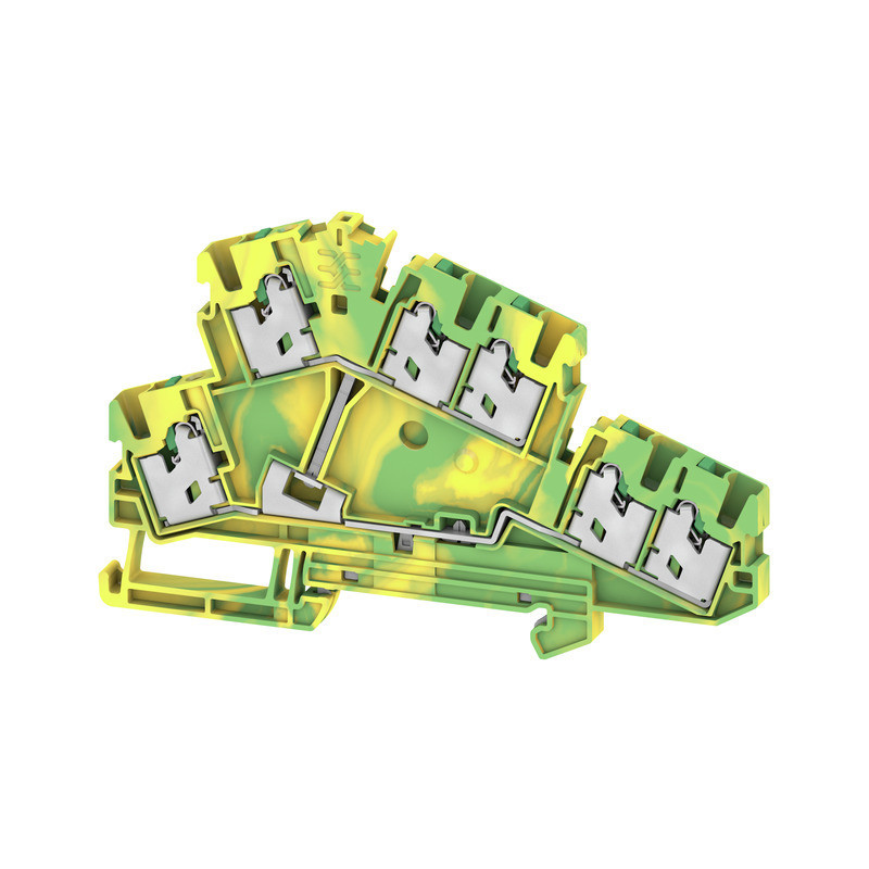 Weidmuller S-Series Multi-Tier pe terminal, snap in, green/yellow, 2.5 MM², 800 V, number