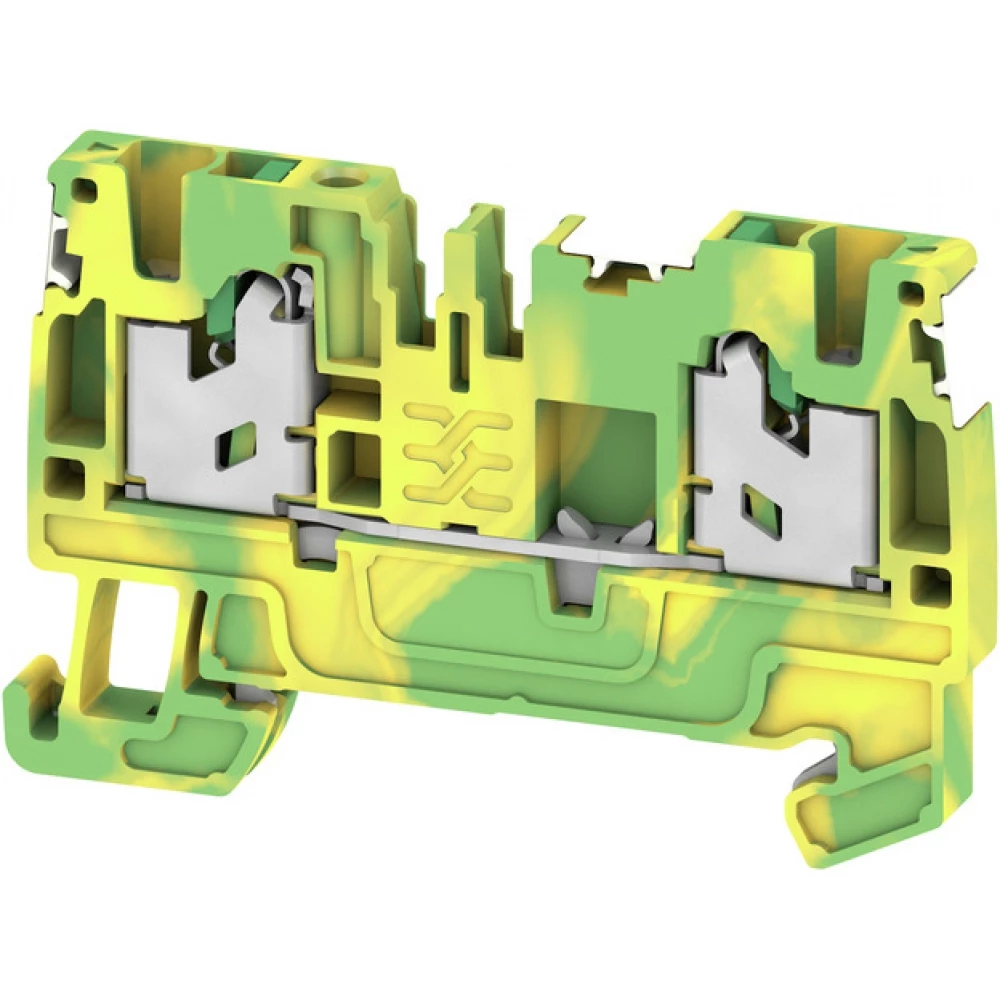 Weidmuller S-Series Pe Terminal, snap in, green/yellow, 2.5 MM², 800 V, number of connecti