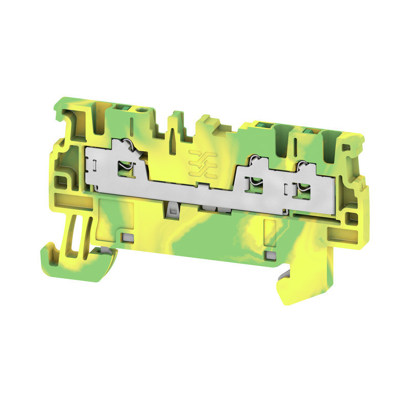 Weidmuller S-Series Pe Terminal, snap in, green/yellow, 1.5 MM², 500 V, number of connecti