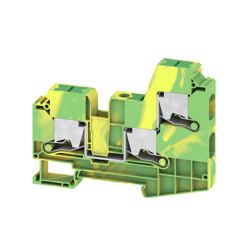 Weidmuller S-Series Pe Terminal, snap in, green/yellow, 10 MM², 1000 V, number of connecti