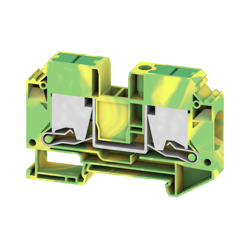 Weidmuller S-Series Pe Terminal, snap in, green/yellow, 16 MM², 1000 V, number of connecti
