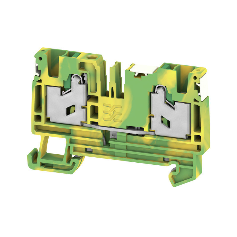 Weidmuller S-Series Pe Terminal, snap in, green/yellow, 4 MM², 1000 V, number of connectio