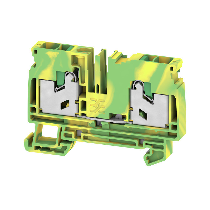 Weidmuller S-Series Pe Terminal, snap in, green/yellow, 6 MM², 1000 V, number of connectio