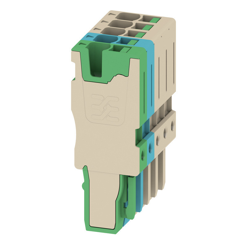 Weidmuller S-Series Plug (terminal), snap in, 2.5 MM², 24 A, 800 V, number of connections: