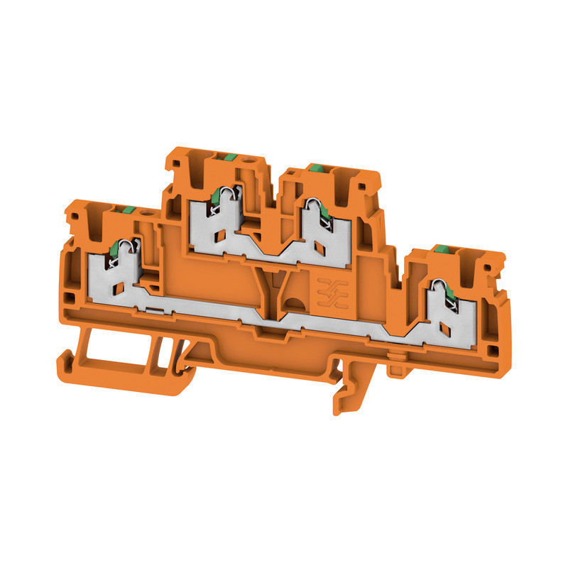 Weidmuller S-Series Multi-Tier modular terminal, snap in, orange, 2.5 MM², 800 V, number O